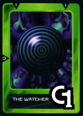 The Watcher - Concentric Black/Blue circles